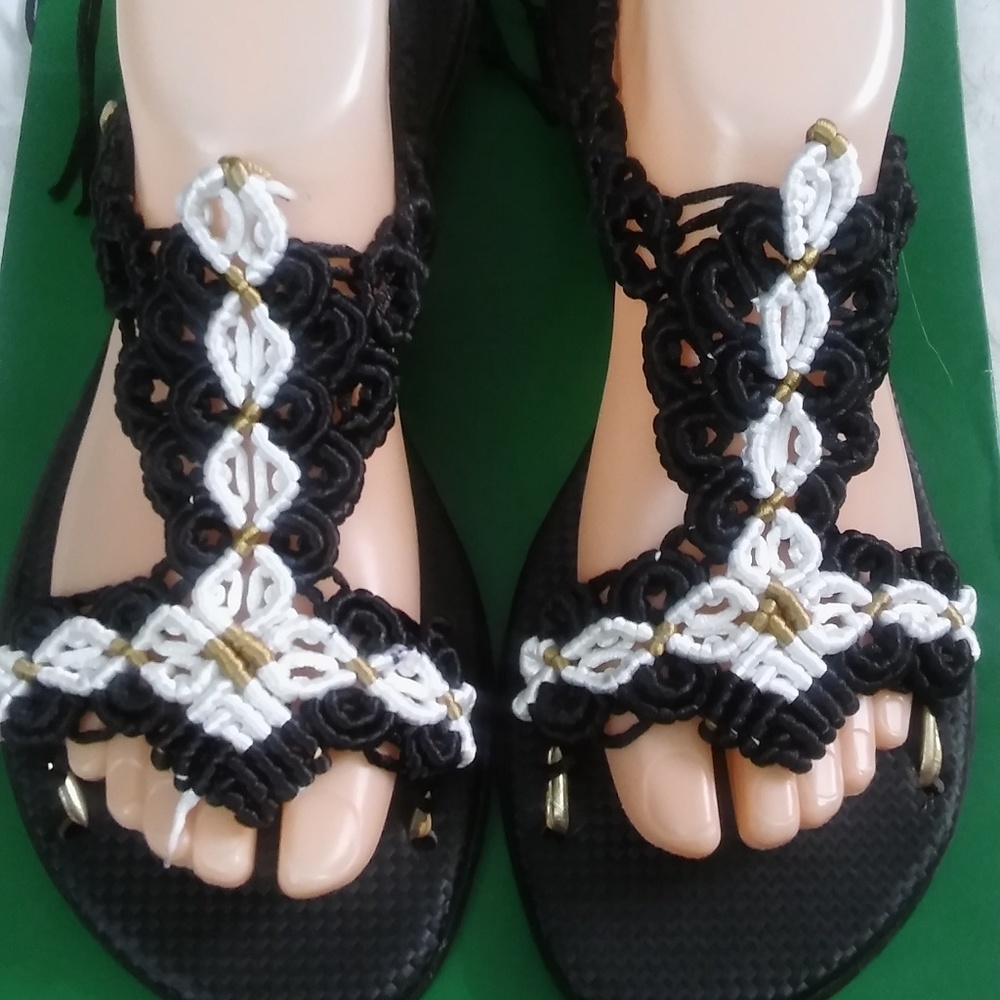 Sandalias tejidas para DAMA